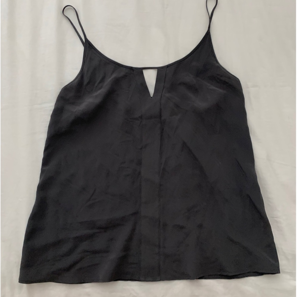 Grey 100% Silk Rory Beca Cami Size Small